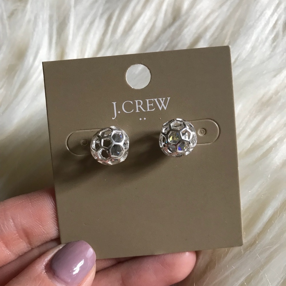 JCrew crystal ball earrings